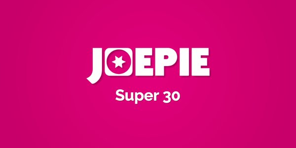 Joepie Super 30 hitnoteringen 2025