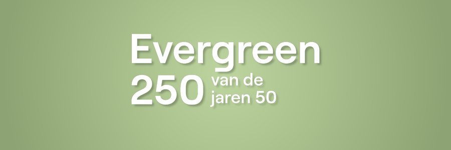 Radio Bene Evergreen 250 van de jaren 50